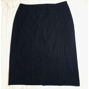 White House Black Market Skirt Women's 6 Black Office Career Pencil